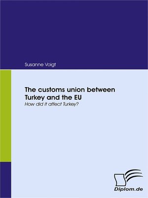 cover image of The customs union between Turkey and the EU